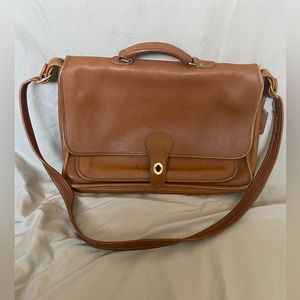 Vintage Coach Metropolitan Brief - Tan